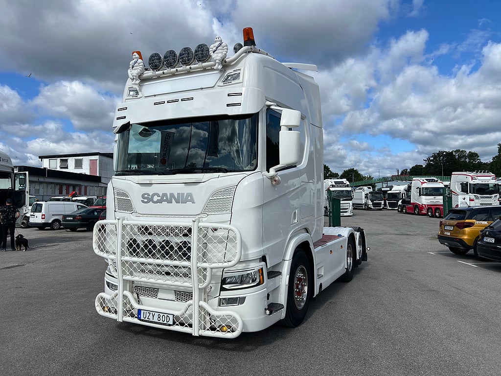 Scania R500 6x2 Dragbil Retarder, Klädd hytt, Full Boggie