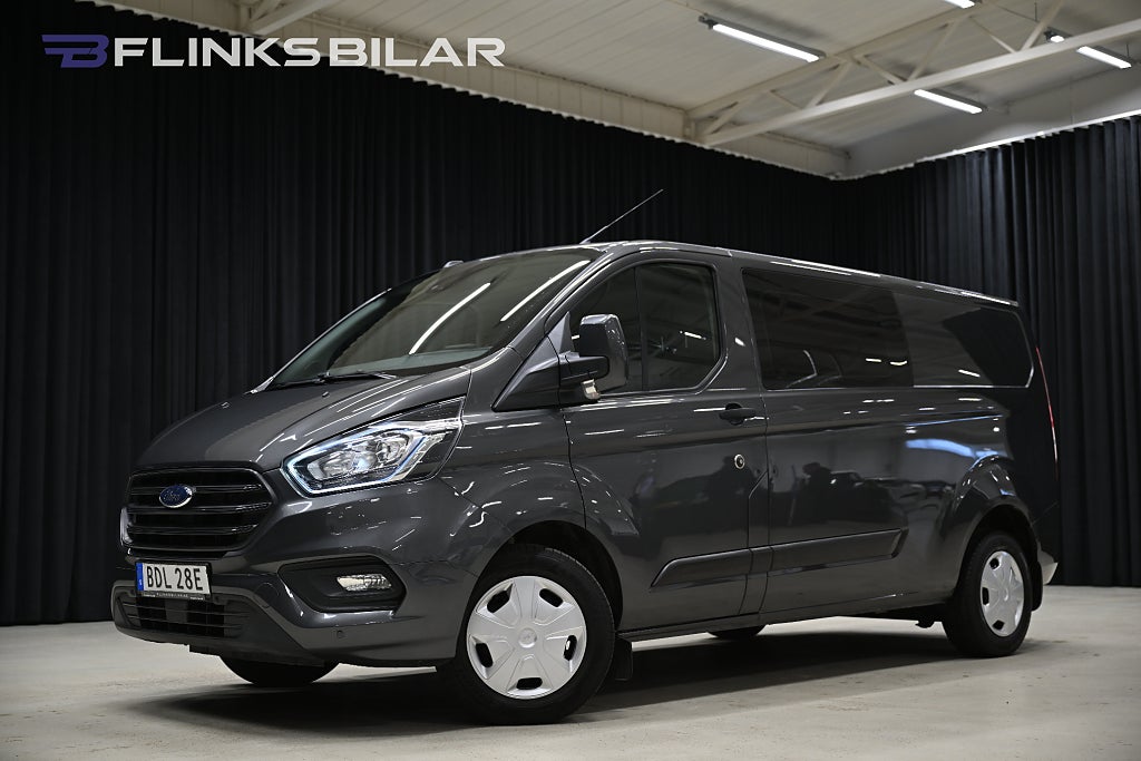 Ford transit Custom 170HK Automat|Dubbelhytt|Drag|Värmare|Leasbar
