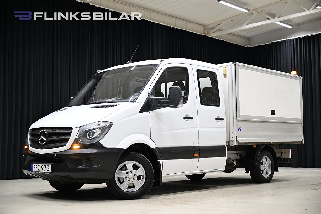 Mercedes-Benz Sprinter 316 Automat|Dubbelhytt|6-Sits|Kåpa|3.5ton-drag|Xenon