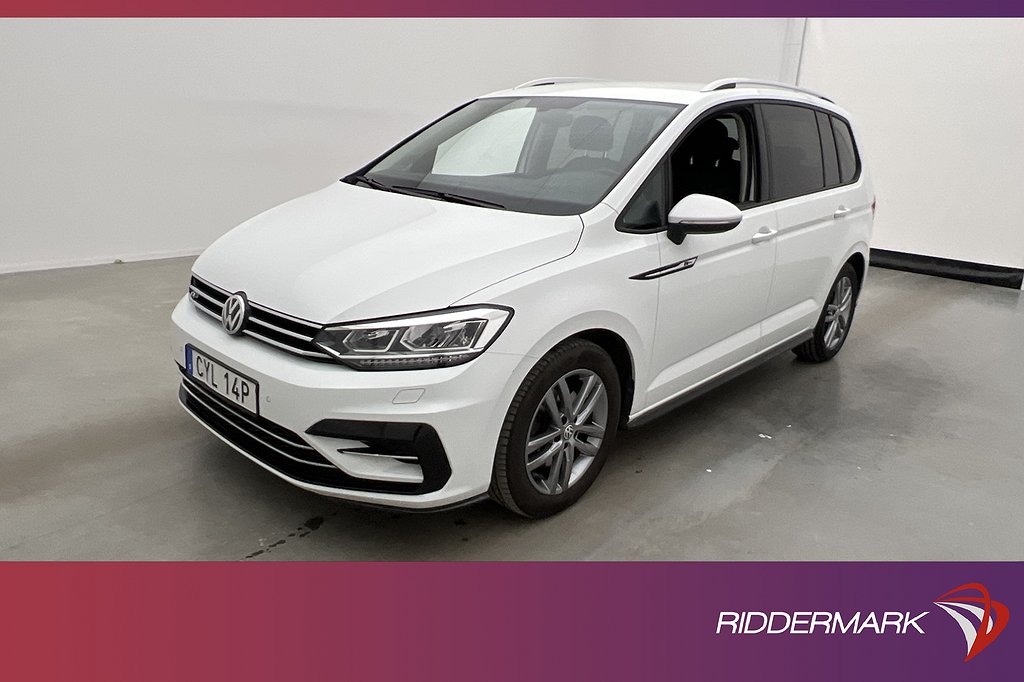 Volkswagen Touran 1.5 150hk R-Line 7-Sits P-Värm Kamera Drag