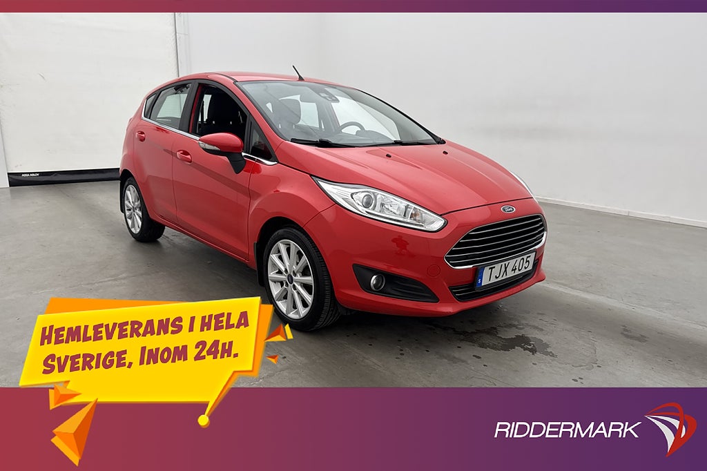 Ford Fiesta 1.0 EcoBoost 100hk Titanium Låg Skatt 0,49L/mil
