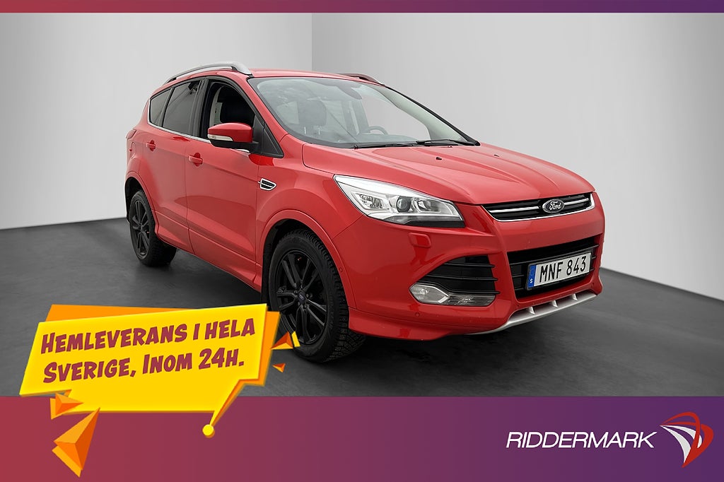 Ford Kuga AWD 163hk Titanium X P-Sensorer Halvskinn Dragkrok