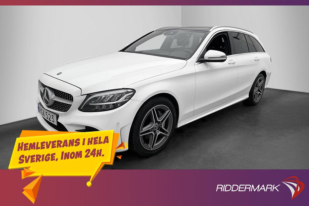 Mercedes-Benz C 220 T d 4M AMG Pano Cockpit Värmare Dragkrok