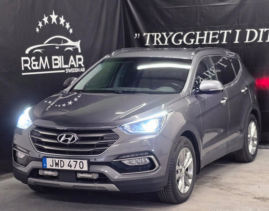Hyundai Santa Fe 7 sits, 4WD, 1 ägare, Drag, Kamera, Infinity ljud, Navi