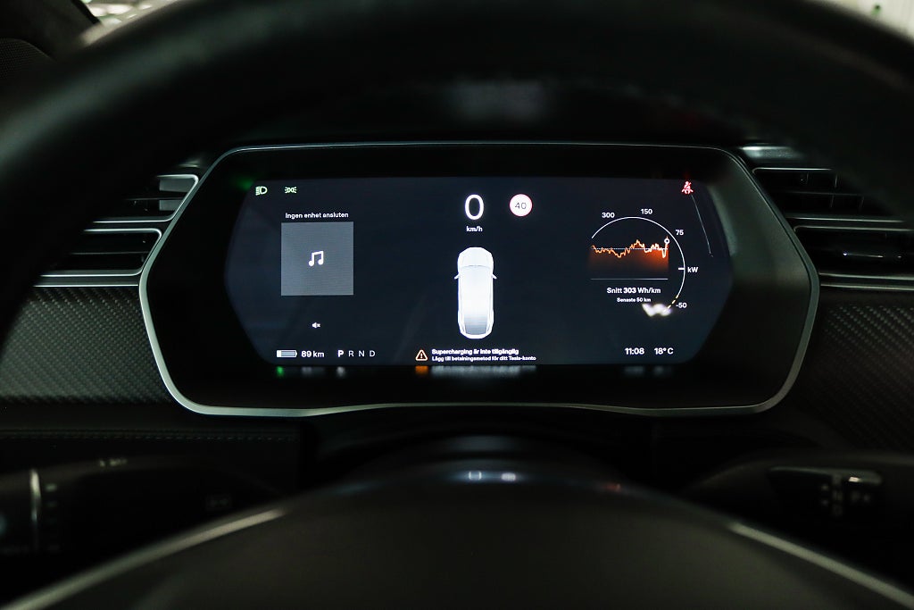 Tesla Model X 100D Luftfjädring Pano Dragkrok 6-Sits ( MOMSBIL )