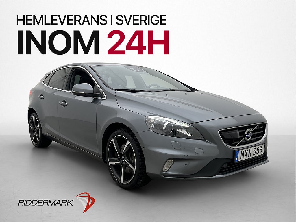 Volvo V40 D3 150hk R-Design Pano Keyless Skinn Värm Kamera