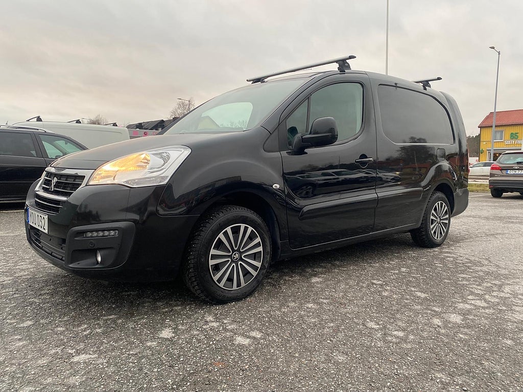 Peugeot Partner Lång Automat 3 Sits Dragkrok Last 1.6 BlueHDi EGS Euro 6