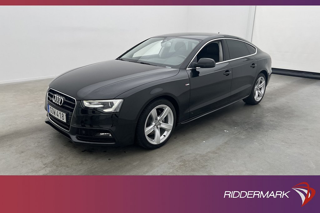 Audi A5 Sportback TDI Q 190hk S-Line Värmare Kamera Navi