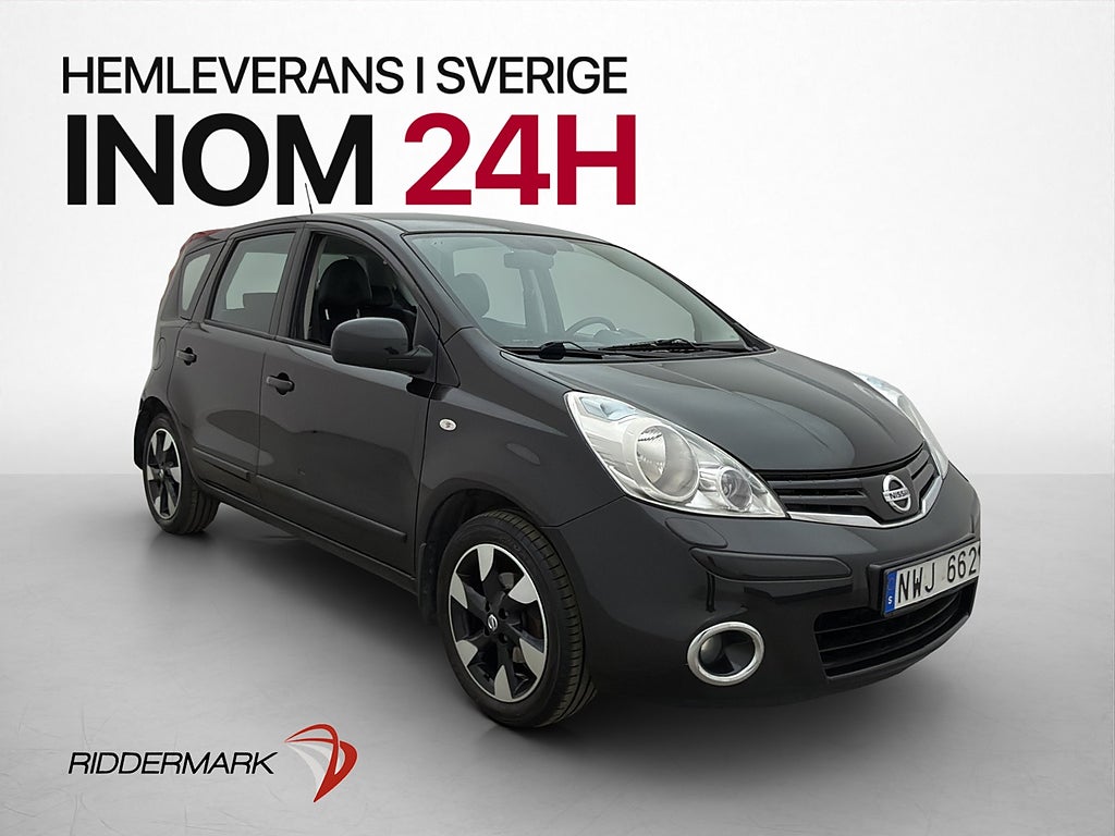 Nissan Note 88hk Bluetooth Farthållare AC Halvskinn