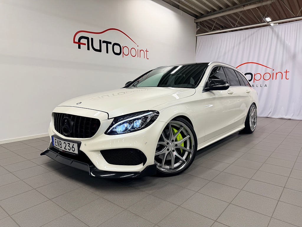 Mercedes-Benz C 250 T d 4MATIC AMG Line Pano Drag Värmare 20" Ferrada
