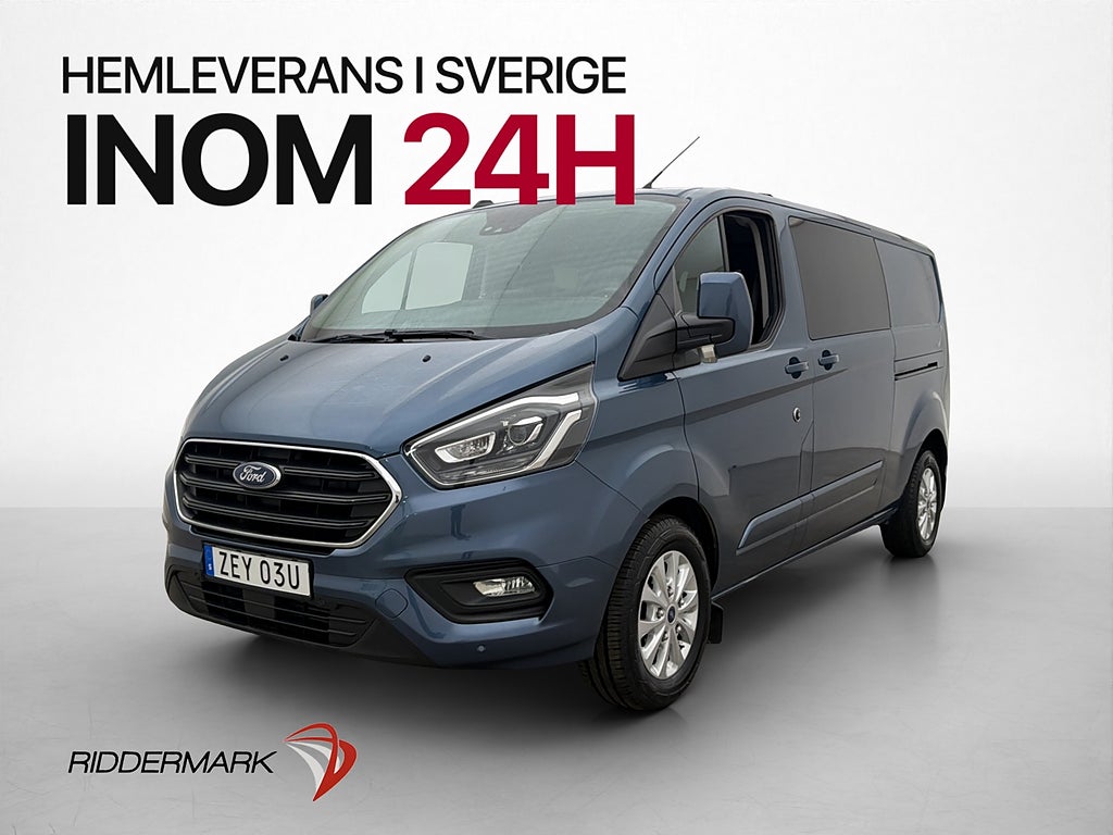 Ford transit-custom CrewVan L2 Värm Drag Kamera 6-Sits MOMS