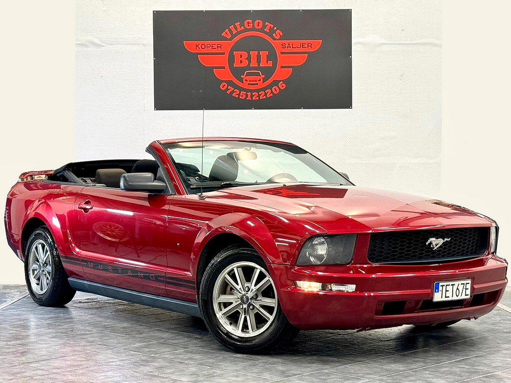 Ford Mustang V6 MANUELL CONVERTIBLE CLEAN-TITLE 1549KR/mån
