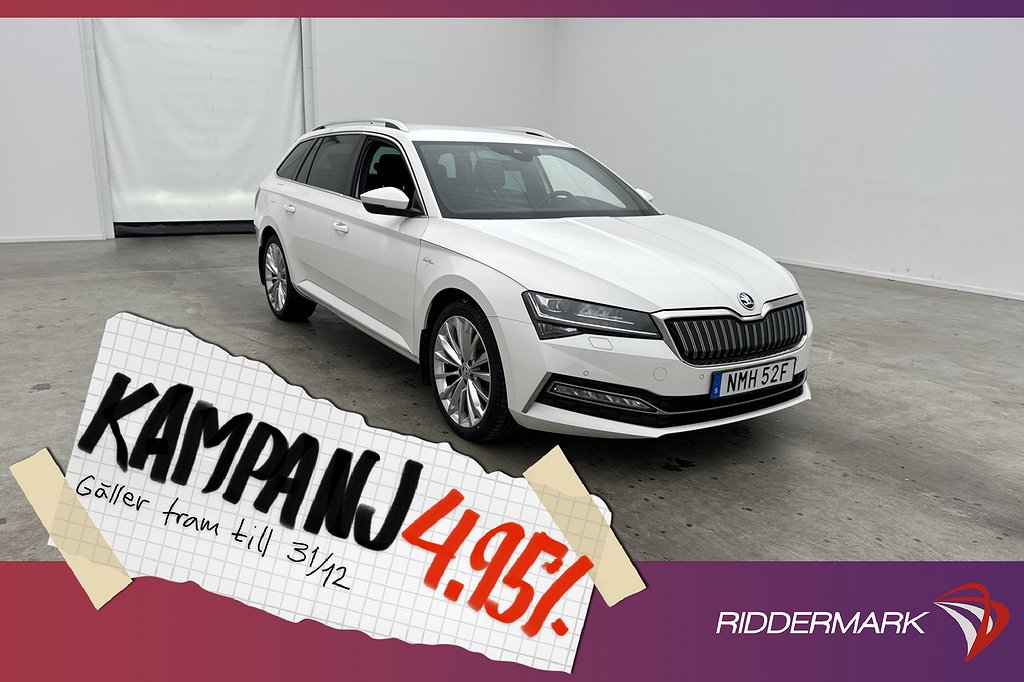 Skoda Superb iV Kombi Plug-in L&K P-Värm Cockpit 4,95% Ränta