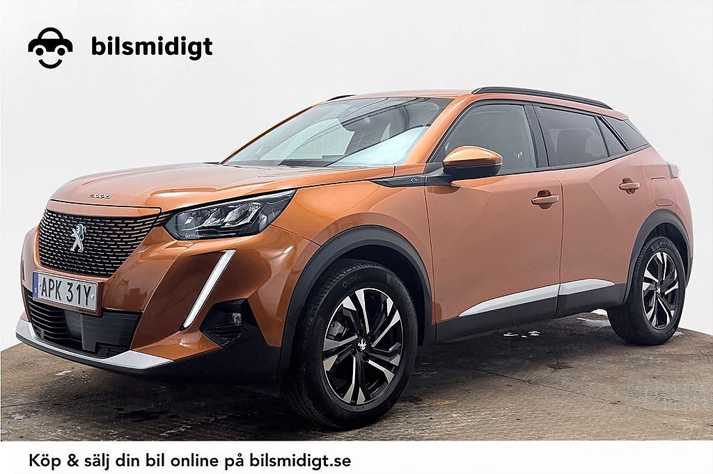 Peugeot E-2008 50 kWh Delskinn Kamera P-Sens Cockpit MOMS 136hk