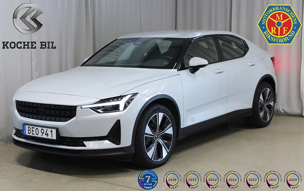Polestar 2 Standard Range Single Motor 69kWh 231 HK, Batteritest