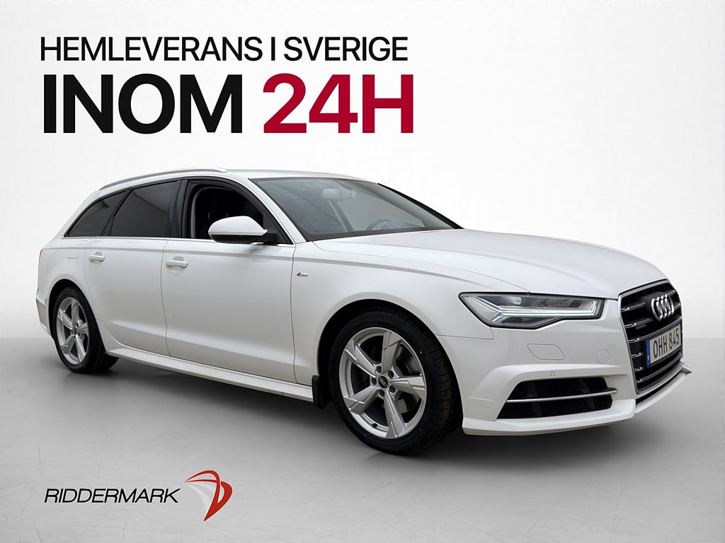 Audi A6 2.0 TDI Quattro 190hk S-Line D-Värmare Sensorer Drag