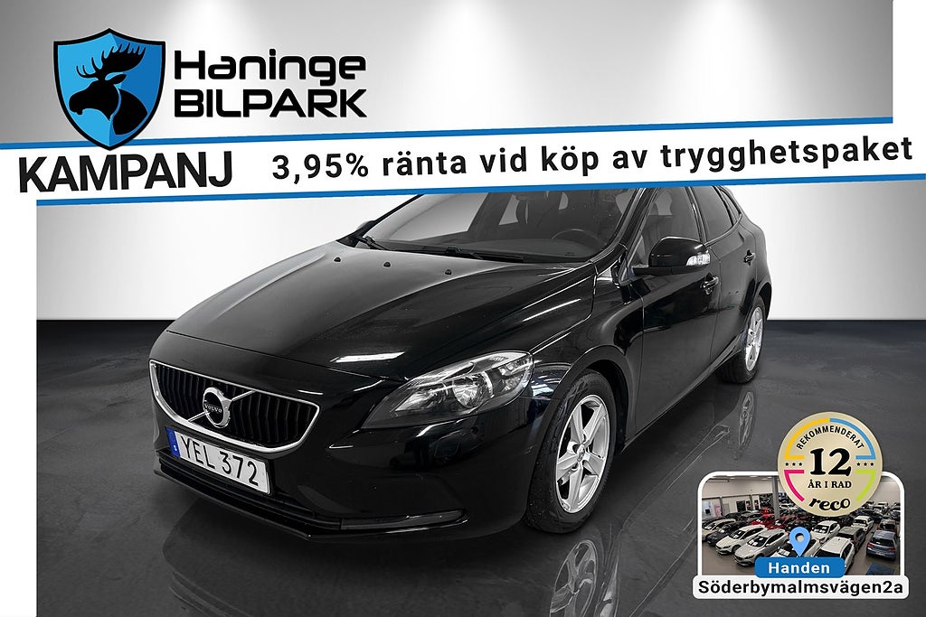 Volvo V40 D2 /KAMREMSBYTT/ SUPERDEAL 3.95%/ PDC / BT /