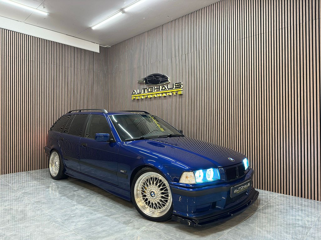 BMW 328 i E36 Touring Brilliant Blue Unikt-skick!