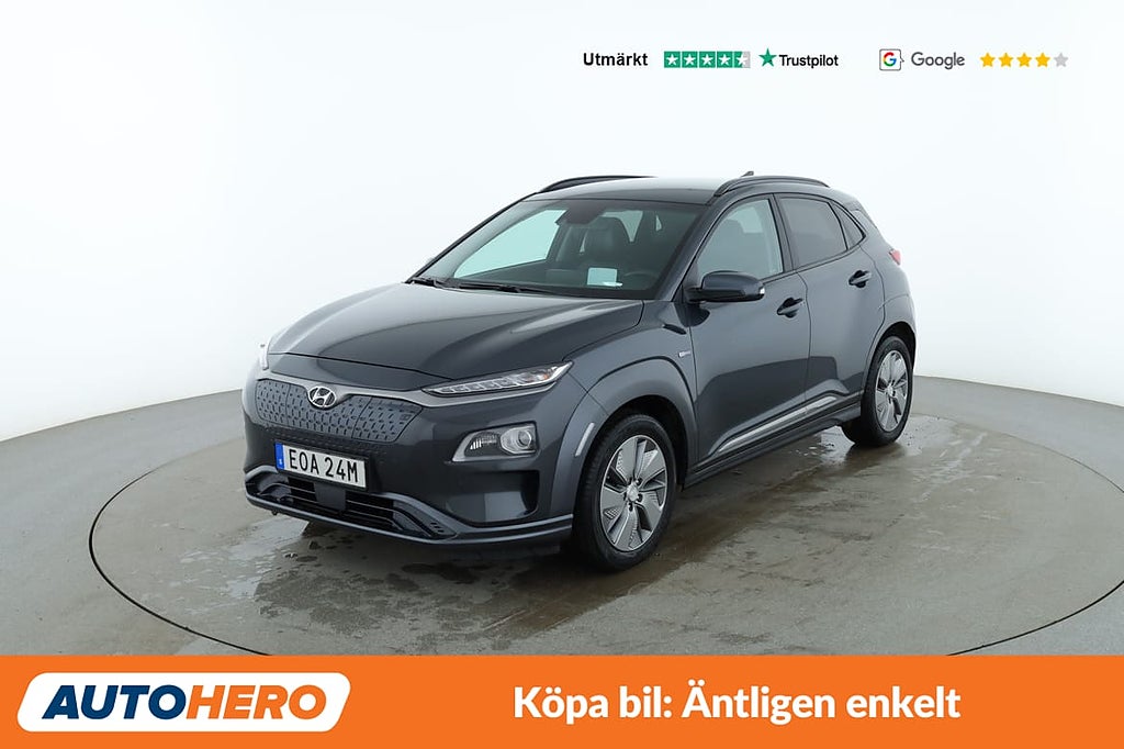 Hyundai Kona Electric 64 kWh Premium / HUD, Helljusassistans