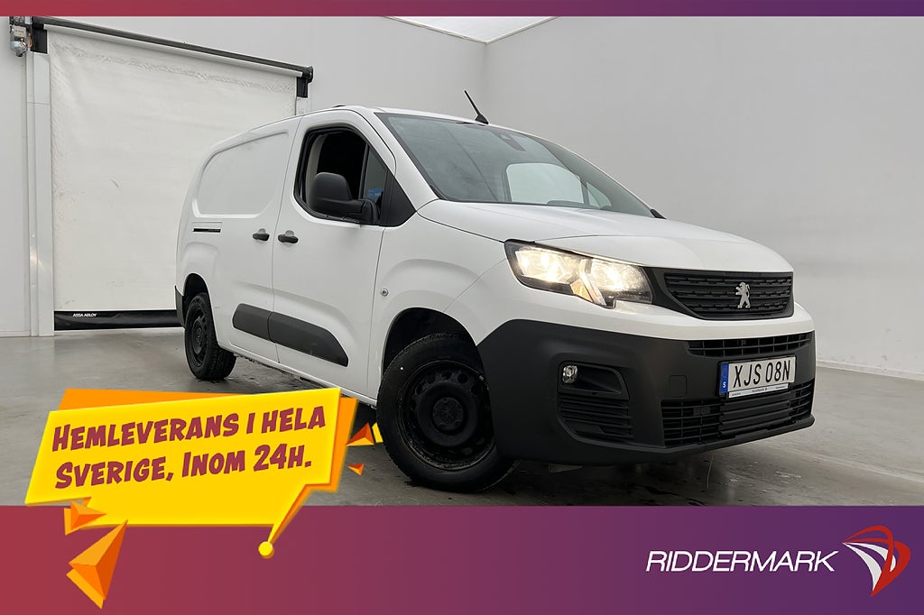 Peugeot Partner L2 130hk Ny-Kamrem Värmare PDC 3-Sits Drag