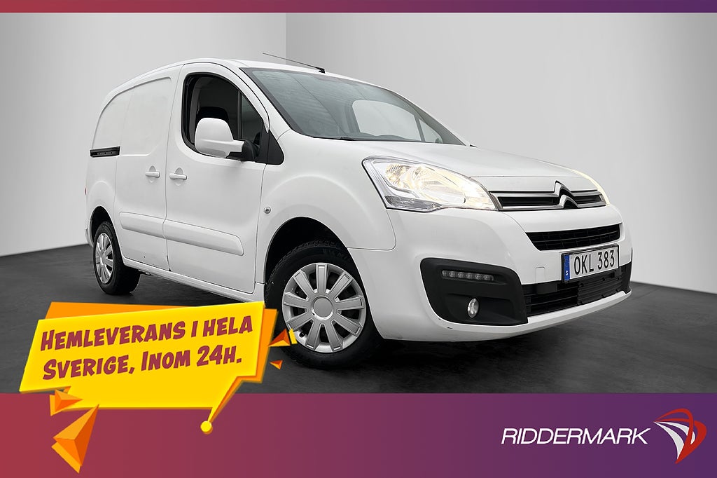 Citroën berlingo 1.6HDi 99hk V-Inredd PDC 3-Sits CARPLAY