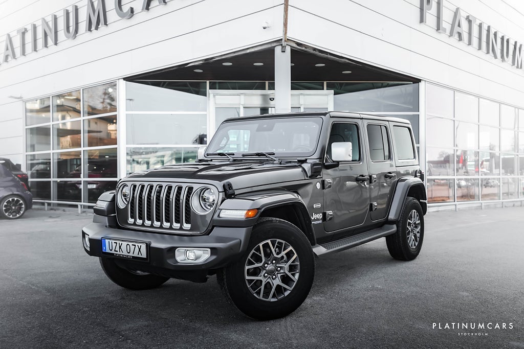 Jeep Wrangler Unlimited 4xe PHEV 380hk SAHARA / Sv.Såld / Låga Mil