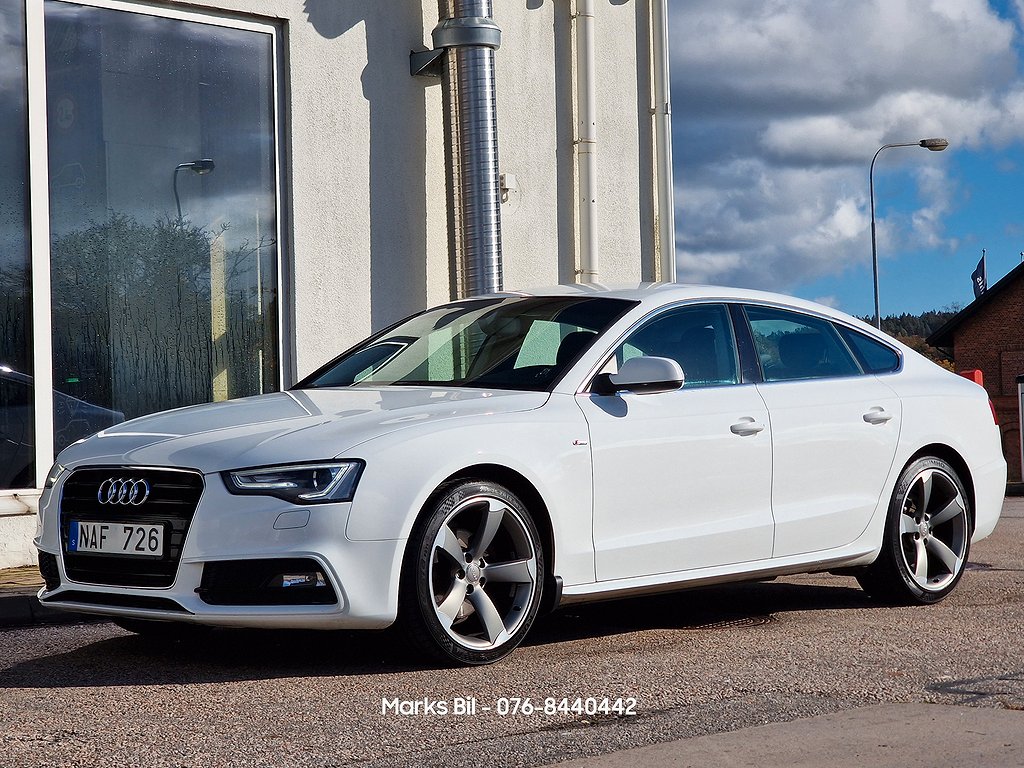 Audi A5 Sportback 2.0 TDI S-line/Ny Bes/Ny Servad/Dragkrok/