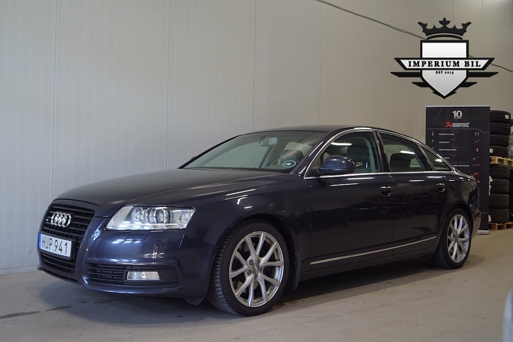 Audi A6 3.0 TDI quattro TipTronic Fullserv Helskinn 240hk