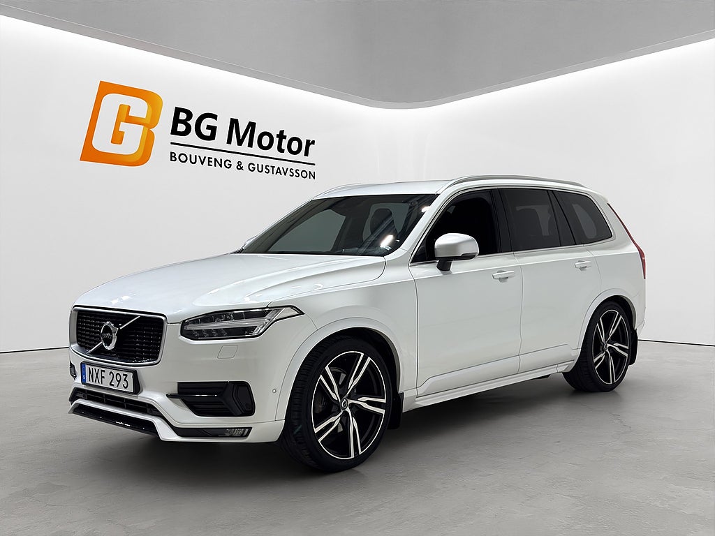 Volvo XC90 D5 AWD 225HK Aut R-Design 7-sits/Drag/Värmare