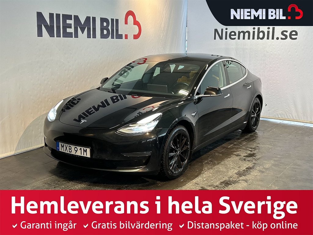Tesla Model 3 Long Range AWD Autopilot S&V-hjul Kamera Navi