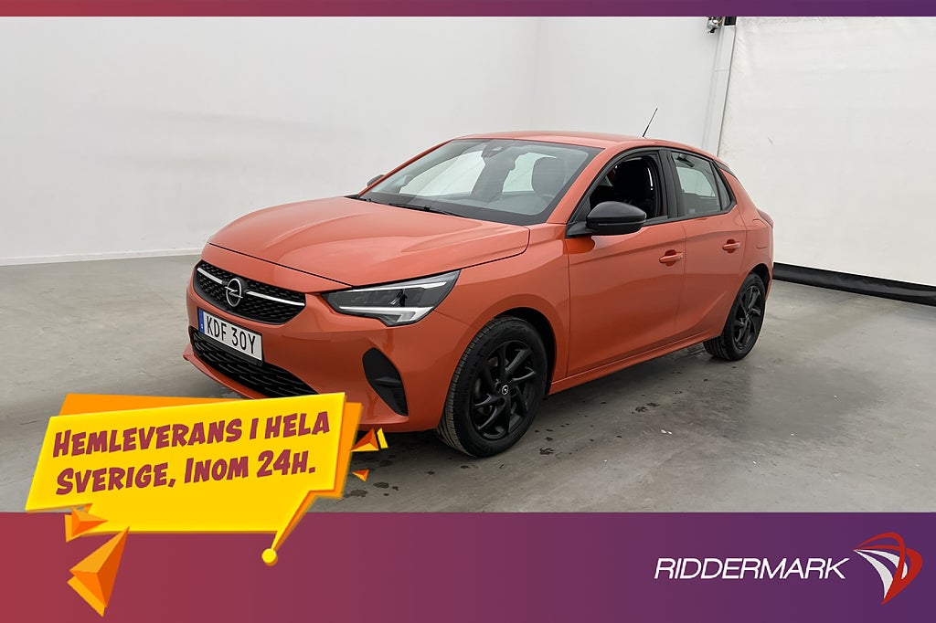 Opel Corsa 1.2 75hk Elegance 360° CarPlay Rattvärme MOMS