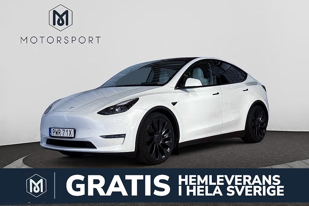 Tesla Model Y Performance 534hk AWD Drag Adap-farth 21" Panorama