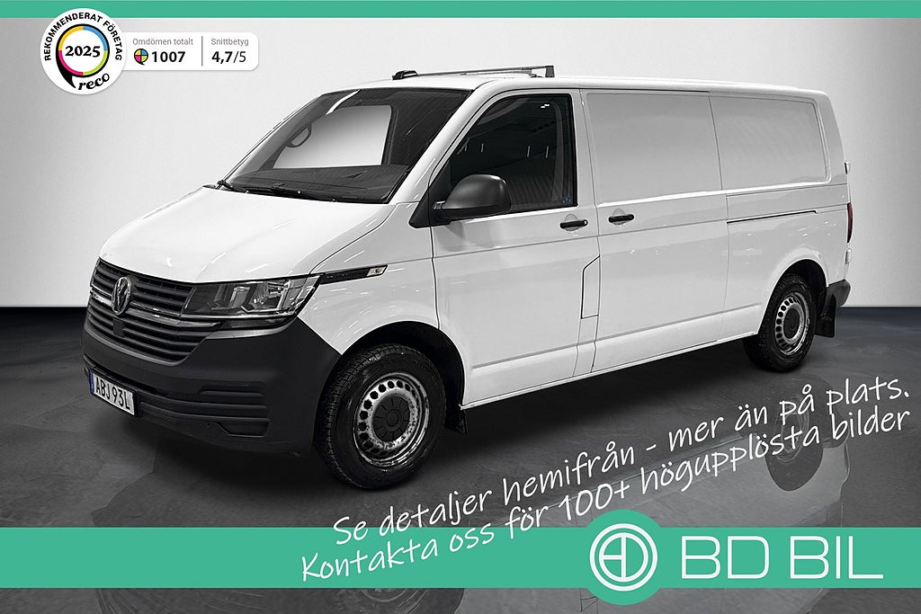 Volkswagen Transporter T28 2.0 TDI L2 V INREDNING NAV CARPLAY VÄRMARE MOMS