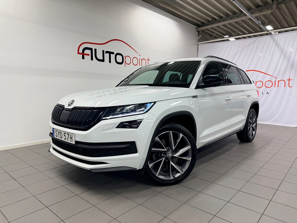Skoda Kodiaq 2.0 TDI 190hk 4x4 Sportline 7-Sits|Värmare|Drag|1 Ägare