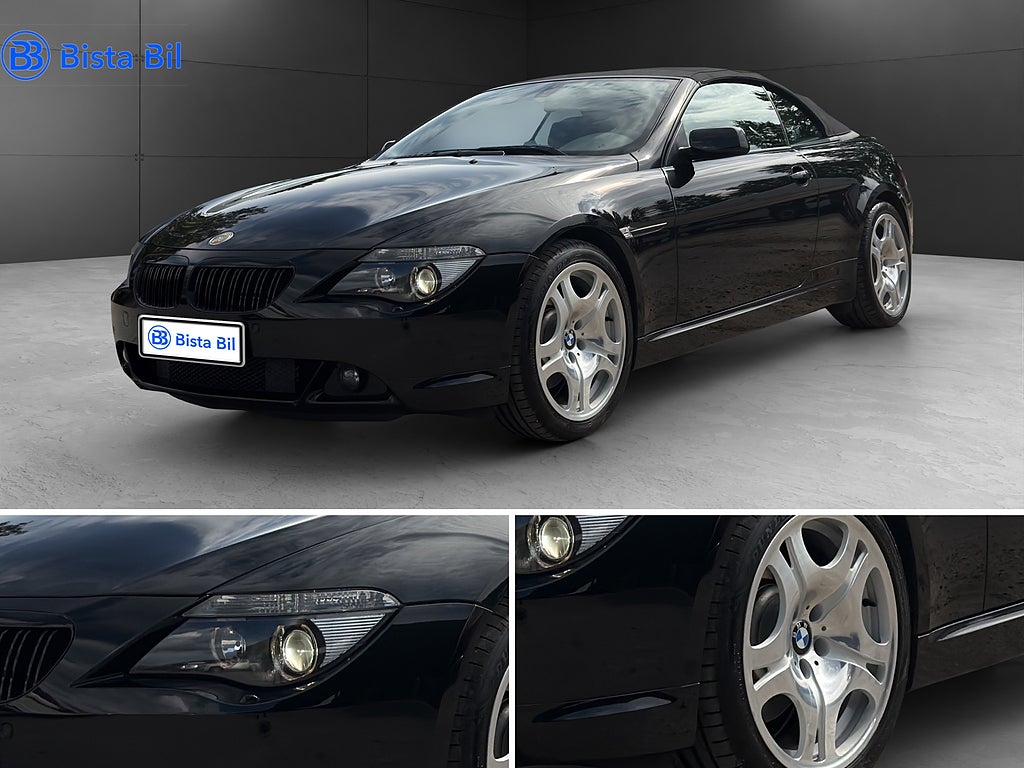 BMW 645 CI CAB V8 / DYNAMIC / -04 / LÅGAMIL 333Hk *SE SKICK*