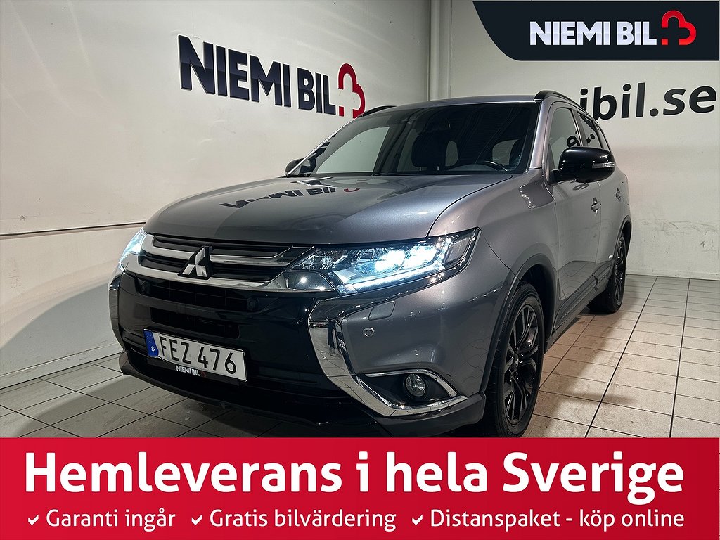 Mitsubishi Outlander 4WD 7-sits Onyx Pano 360° Drag S/V-hjul