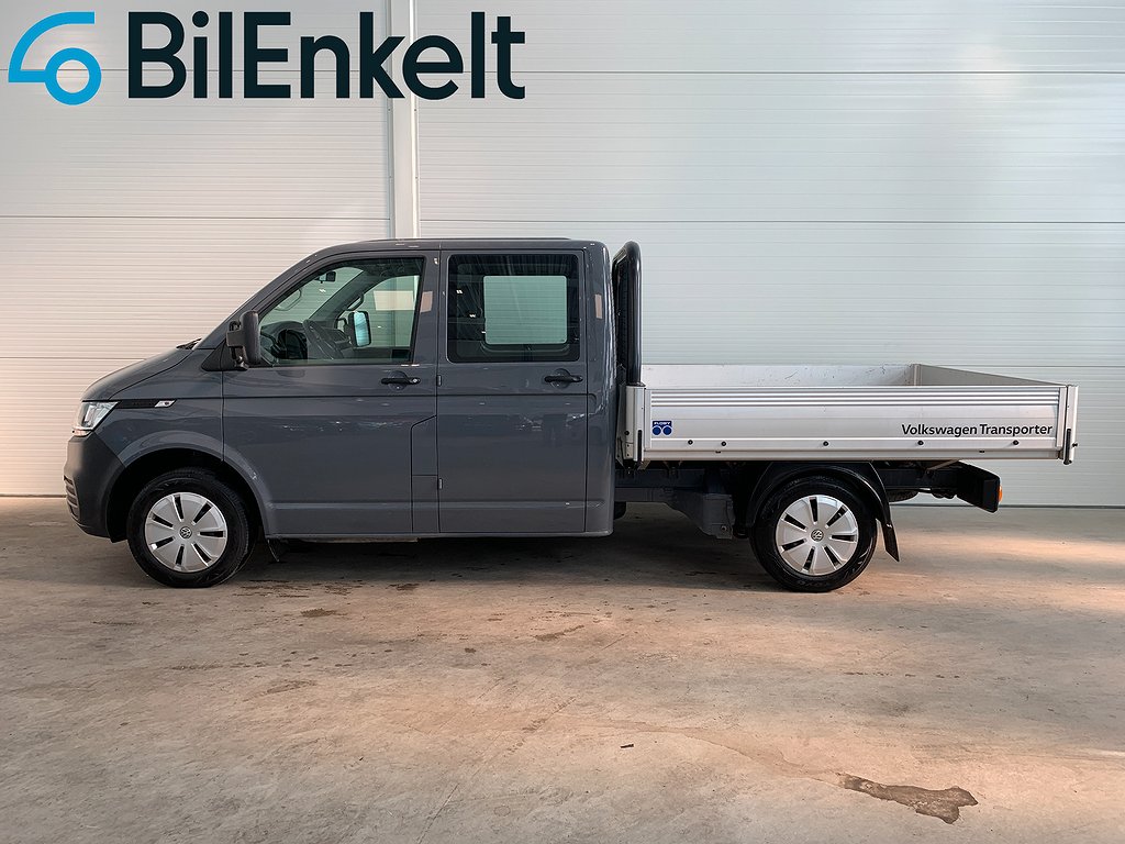 Volkswagen Transporter Flak DH TDI Drag D-Värme 6-Sits 2021