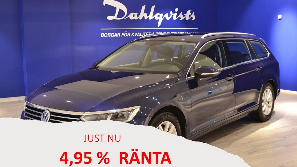 Volkswagen Passat Sportscombi (NU 4,95 % RÄNTA) 2,0 TDI Automat Dragpaketet Backka