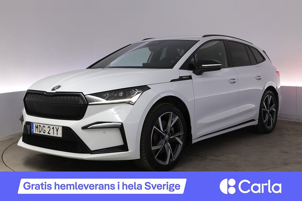 Skoda Enyaq iV 80x Sportline Drag Elstol Kamera BLIS