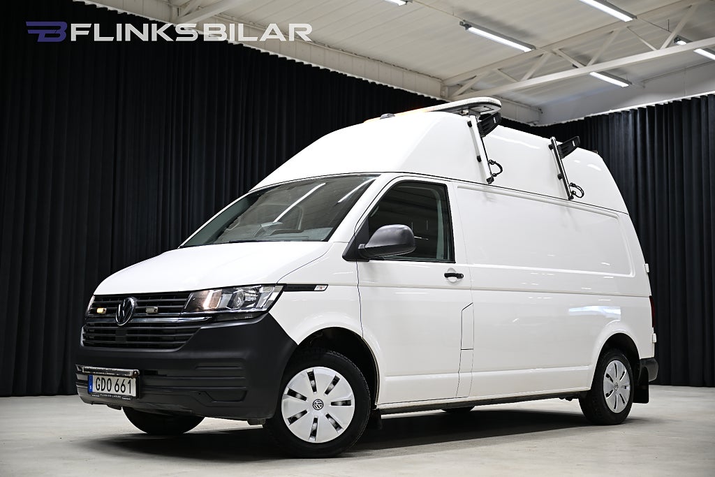 Volkswagen Transporter DSG 150HK L2 Högtak|Servicebil|Inredd|Leasbar|SeUtr!!