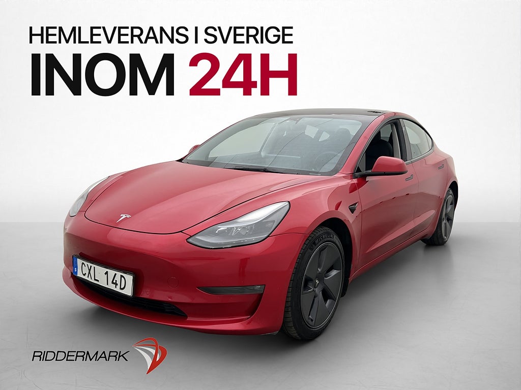 Tesla Model 3 Long Range AWD 498hk Pano Värmepump Drag
