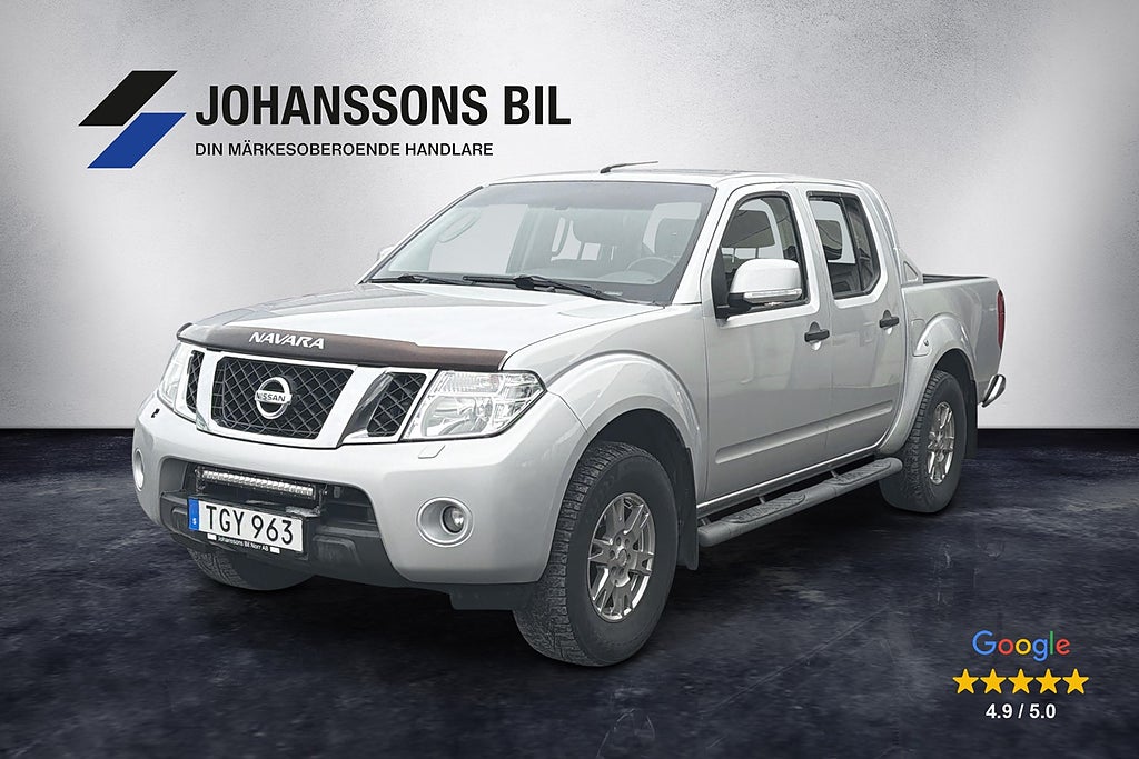 Nissan Navara Dubbelhytt 2.5 dCi 4x4 MoK-värmare Drag SoV-däck