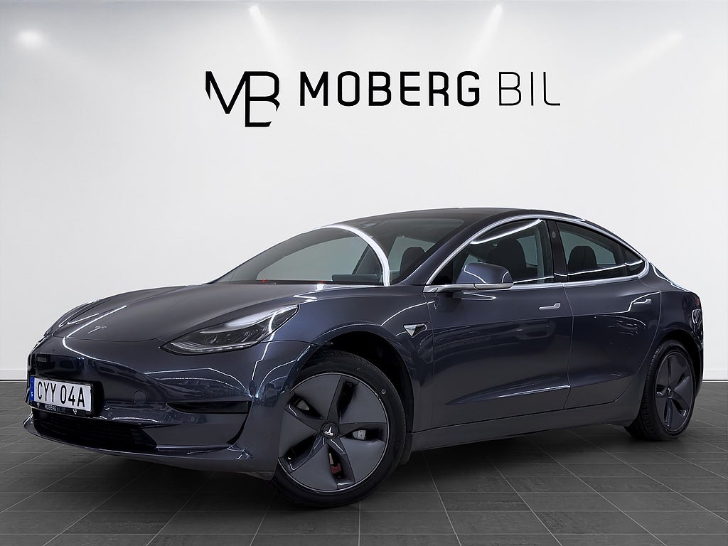 Tesla Model 3 Standard Range Plus 325hk Pano Läder B-Kamera