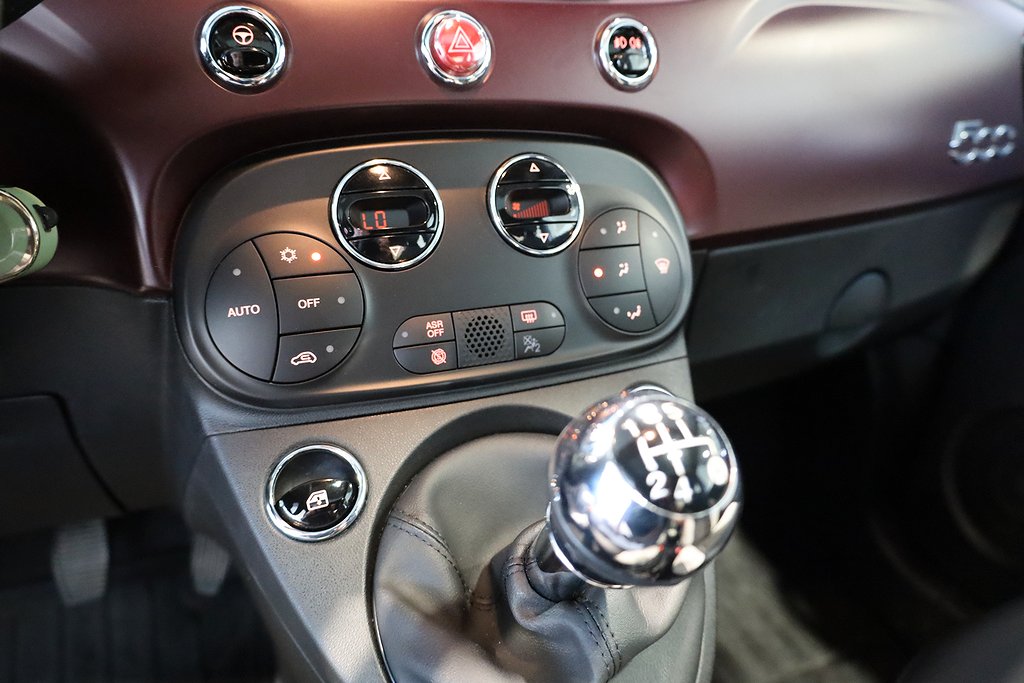 Fiat 500 1.2 Star Panorama PDC Blåtand Delläder 2020