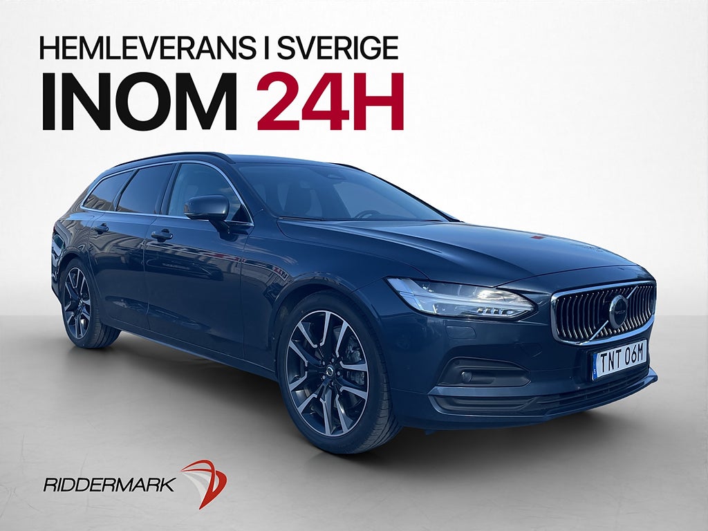 Volvo V90 B4 AWD 197hk Värmare H/K Kamera Dragkrok Skinn