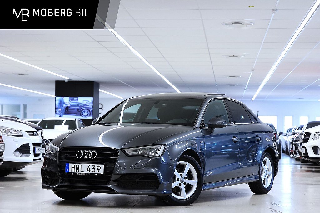 Audi A3 2.0 TDI Sedan Quattro 150hk S-Line Pano PDC