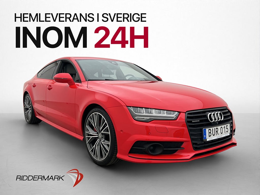 Audi A7 Sportback TDI 272hk S-Line BOSE HUD Kamera Värm Drag