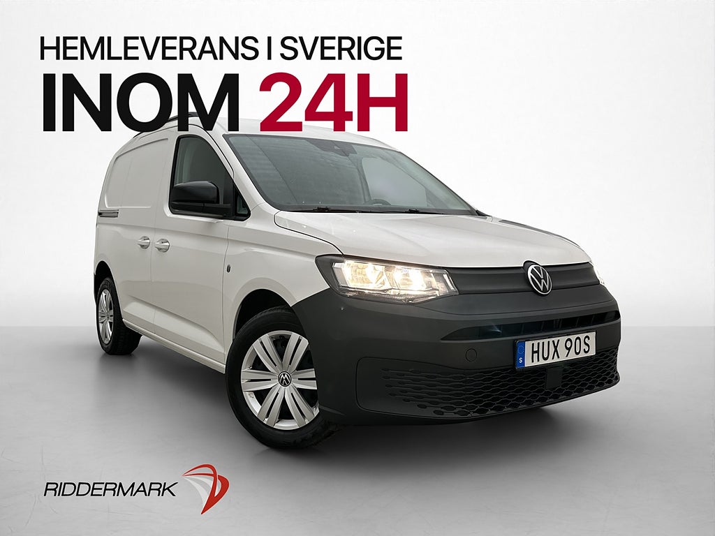 Volkswagen Caddy Cargo Värmare Drag B-Kamera CARPLAY Moms