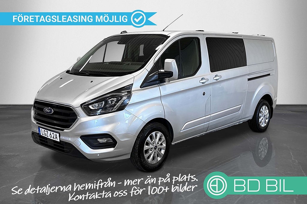 Ford transit Custom Crew Van 5-SITS VÄRMARE BACKKAMERA DRAG MOMS