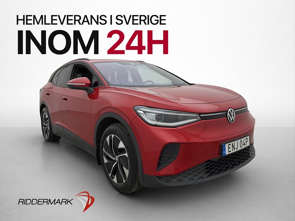 Volkswagen ID.4 Pro 4M 286hk Dragkrok Kamera CarPlay MOMS